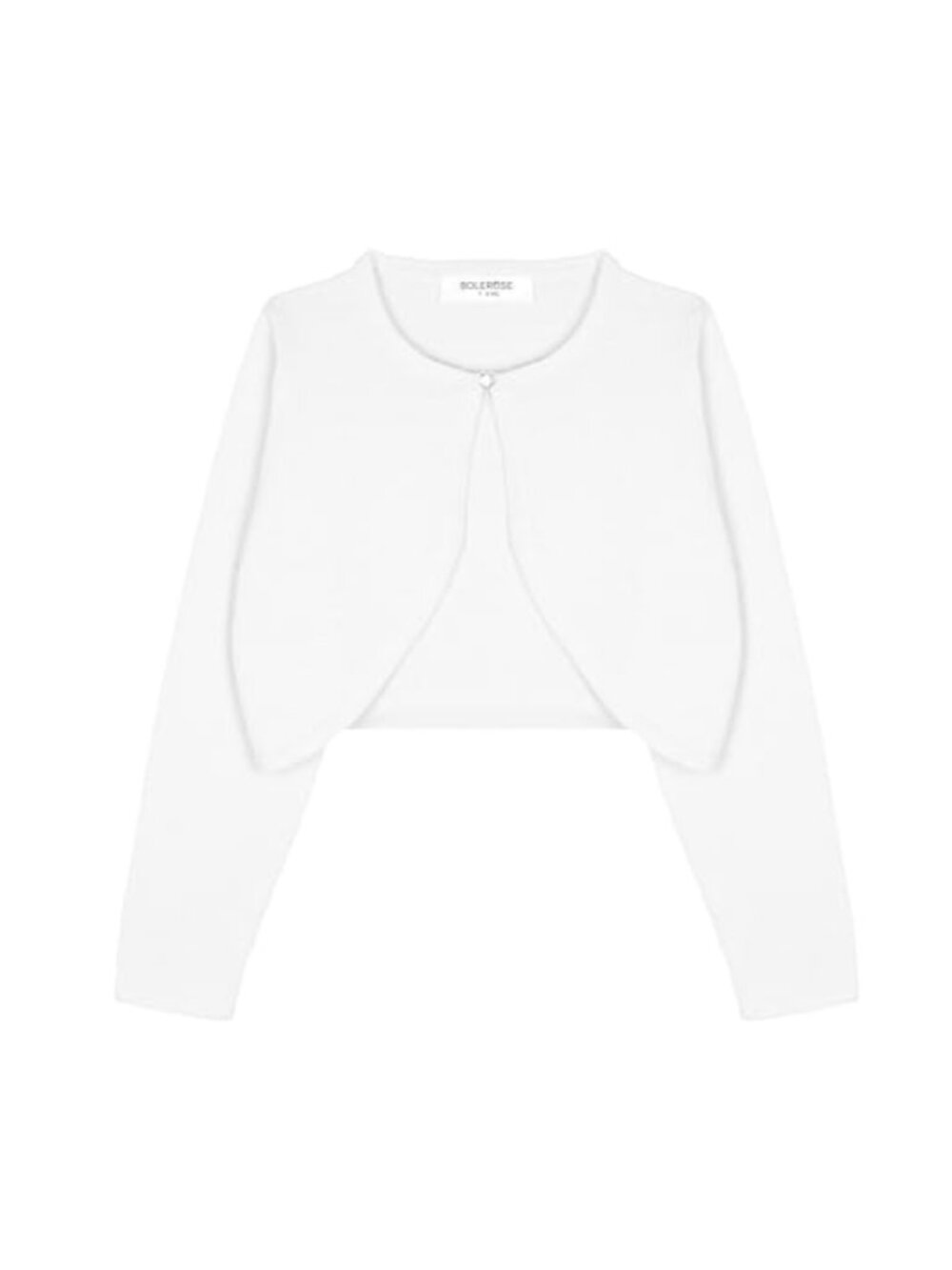Girls Long Sleeve Heart Button Cotton Cardigan Bolero Layer